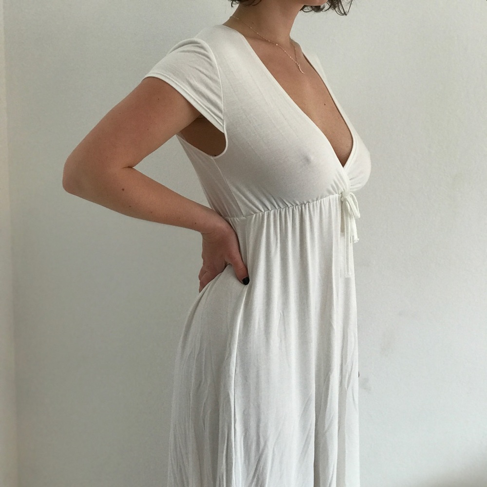 white summer dress